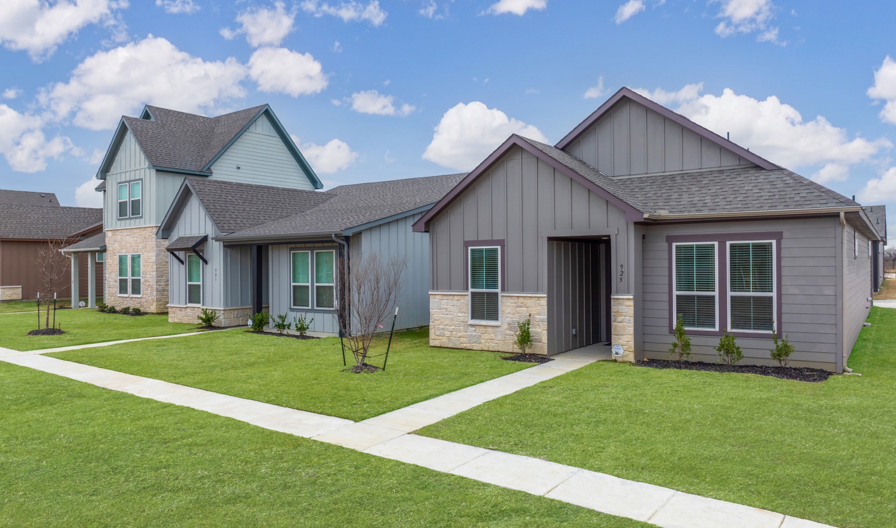 Single story and 2 Story homes